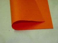 Felt Baize Fabric 3 x 9" Square - Deep Orange (Pumpkin)